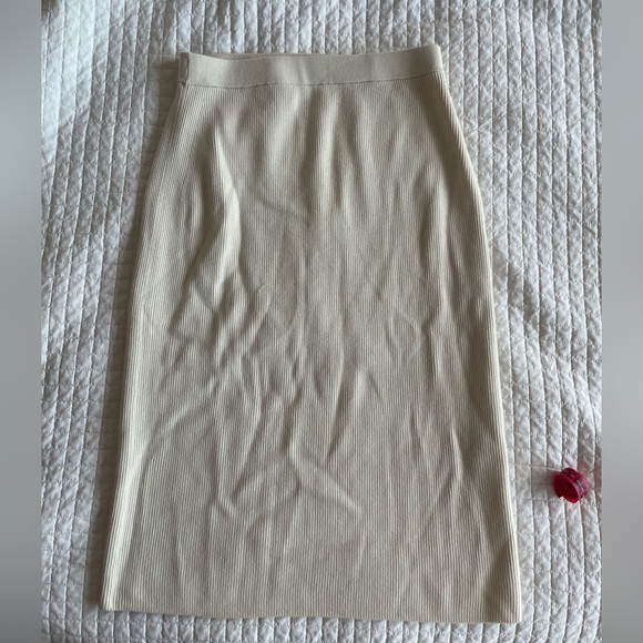 & Other Stories wool/cotton midi skirt - Picture 3 of 8